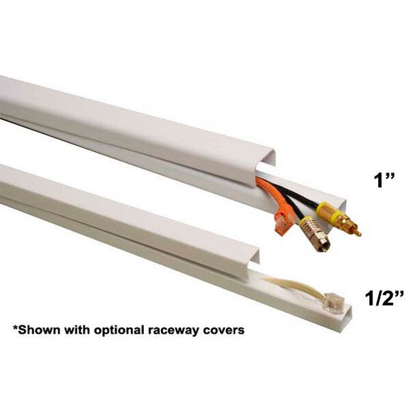 Quest FWH12411 Surface Mount Raceway 1" x 48" White